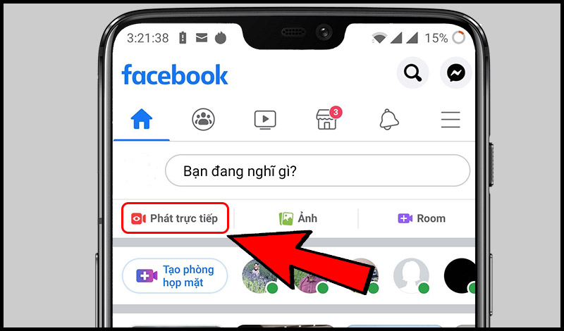 Phát trực tiếp khi Livestream trên Facebook