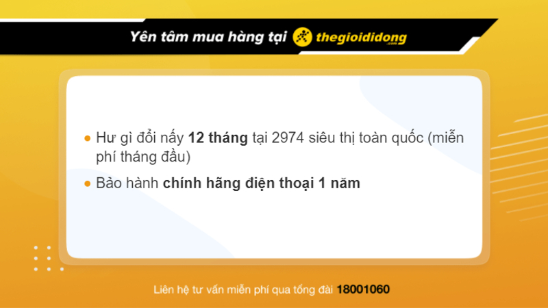 Chính sách bảo hành của TGDĐ