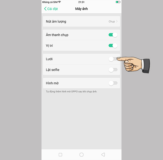 Kích hoạt tính năng