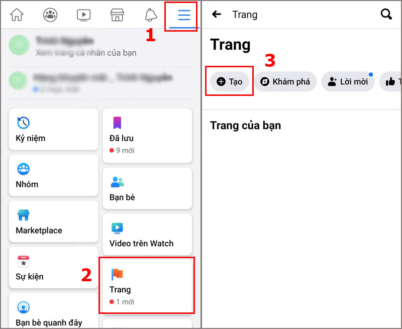 Hướng dẫn thực hiện chi tiết tạo trang