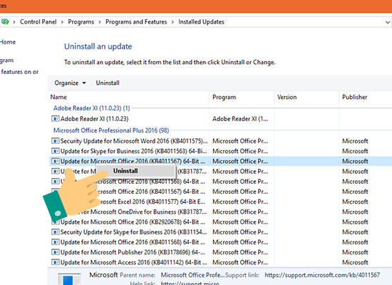 Cách gỡ bỏ các bản cập nhật trong Windows 10