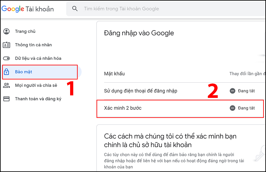 Xác minh 2 bước