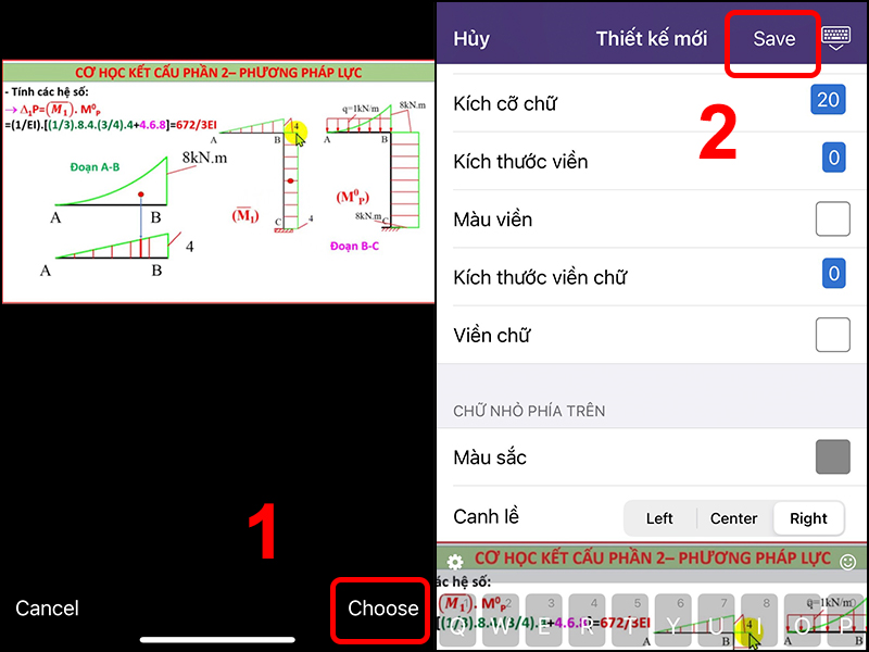 Cuối cùng nhấn Choose và Seve để lưu