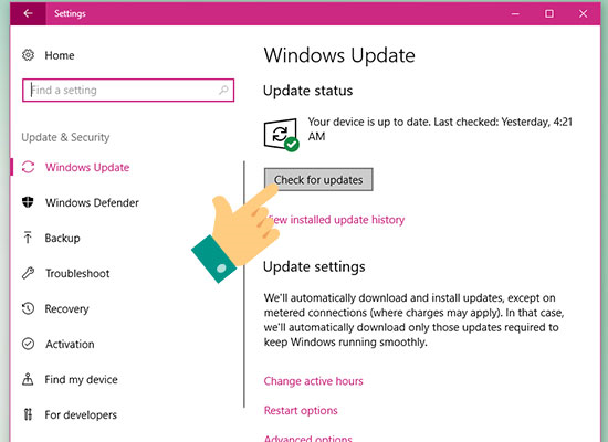 Hướng dẫn cập nhật Windows 10