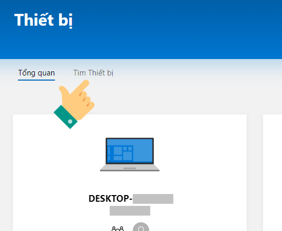 Bước 5: Cuối cùng, chỉ cần chọn Tìm thiết bị.