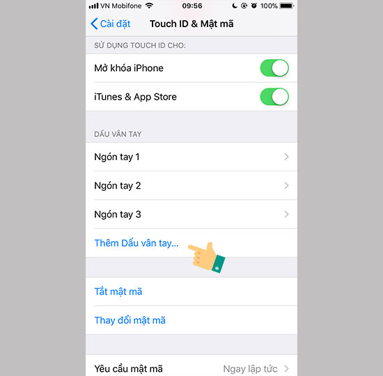 Bạn c&oacute; thể c&agrave;i hơn 5 dấu v&acirc;n tay tr&ecirc;n iPhone với mẹo cực hay sau