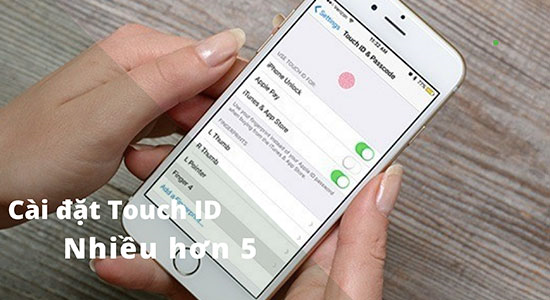 Bạn c&oacute; thể c&agrave;i hơn 5 dấu v&acirc;n tay tr&ecirc;n iPhone với mẹo cực hay sau