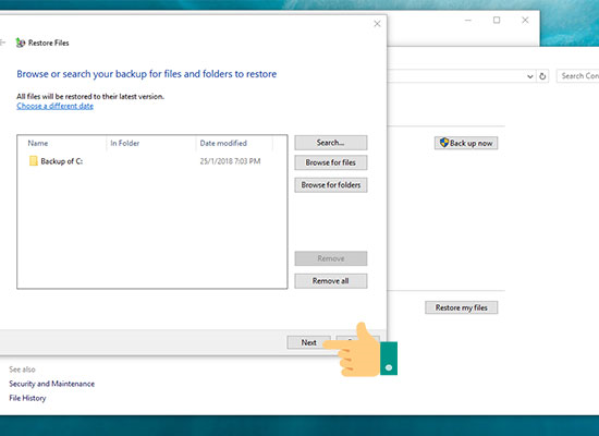 Sao lưu và khôi phục dữ liệu Windows 10 với Backup and Restore