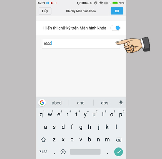 ​Thay đổi nội dung