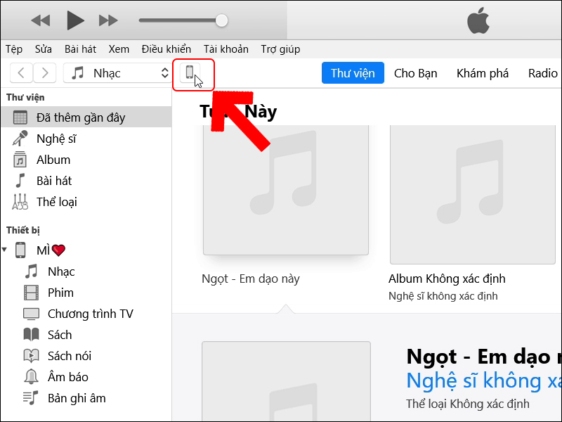 Giao diện iTunes