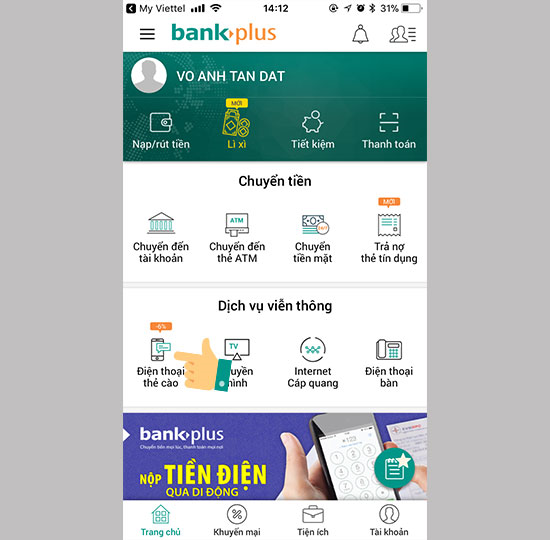Cách nạp thẻ Viettel