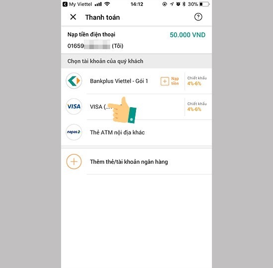 Cách nạp thẻ Viettel