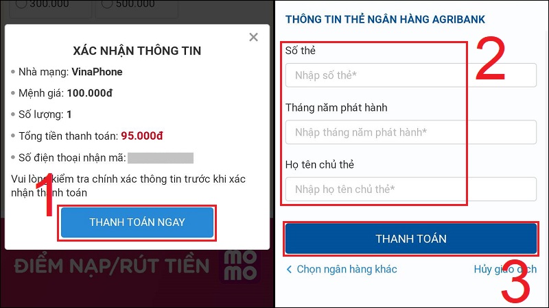 Xác nhận và hoàn tất thanh toán