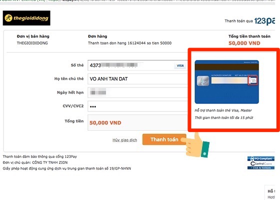 Cách mua thẻ cào online tại Thegioididong.com