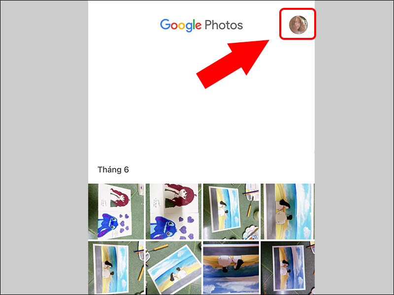 Truy cập vào tài khoản Google Photos