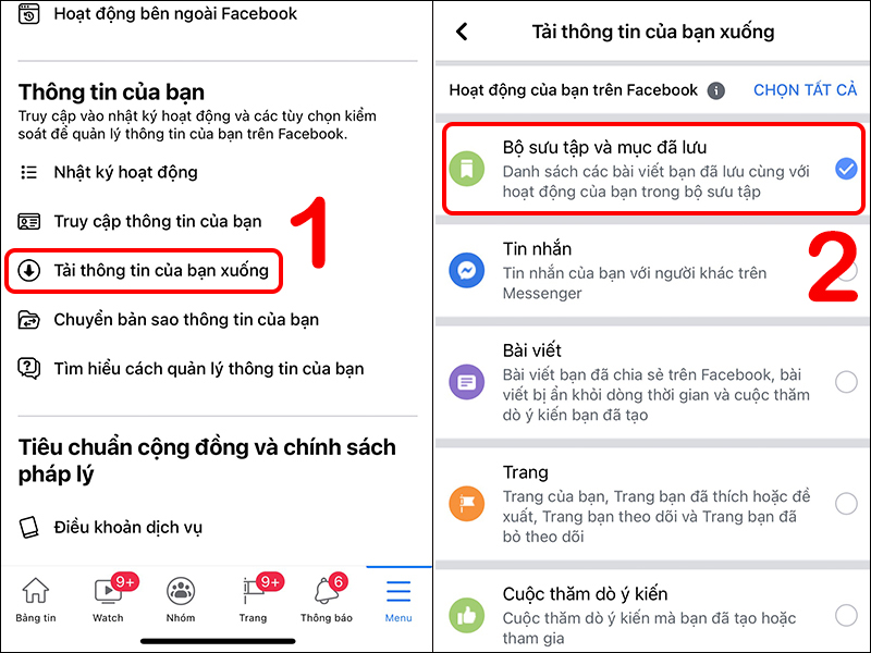 Cách tải toàn bộ ảnh trên Facebook về điện thoại Android, iPhone