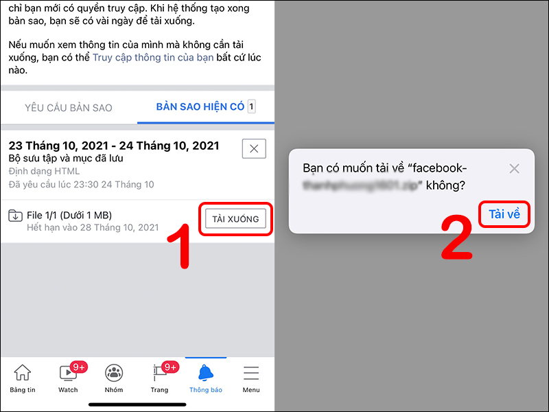 Cách tải toàn bộ ảnh trên Facebook về điện thoại Android, iPhone