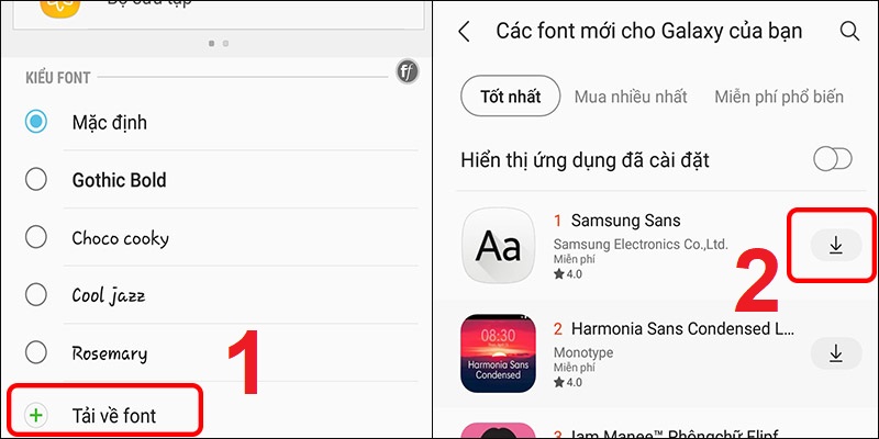 Video] Cách thay đổi font chữ của Samsung siêu đẹp, không cần root ...