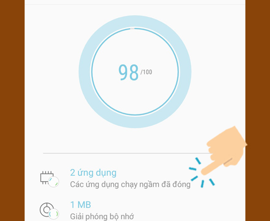 những ứng dụng chạy ngầm sẽ tắt