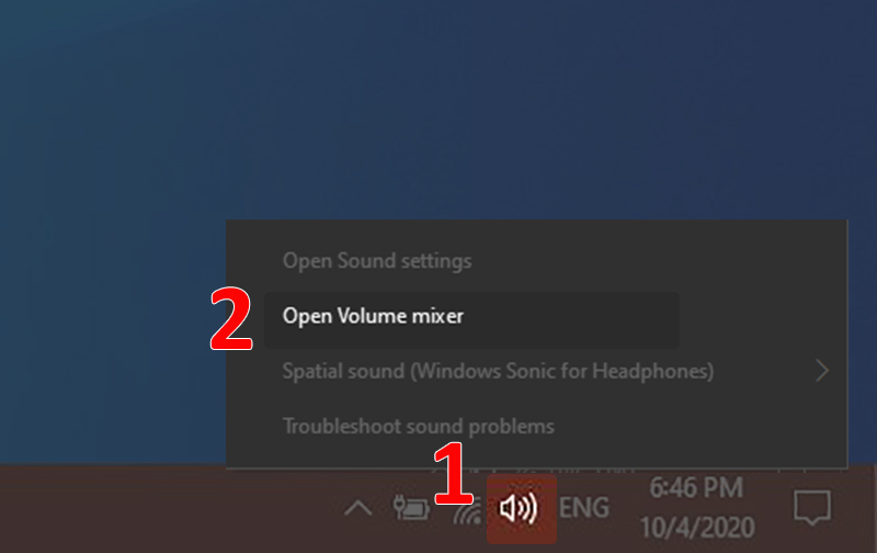 volume mixer not opening windows 7