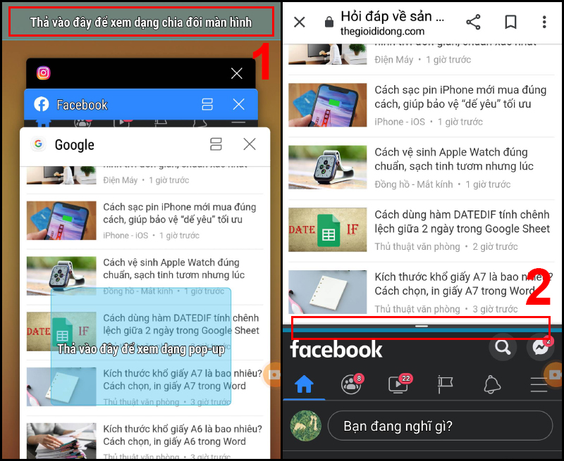 Video] Cách Bật Chế Độ Chia Đôi Màn Hình Trên Điện Thoại Samsung -  Thegioididong.Com