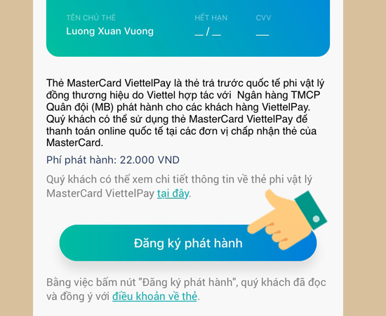 Bước 6: Nhấp v&agrave;o Đăng k&iacute; ph&aacute;t h&agrave;nh.