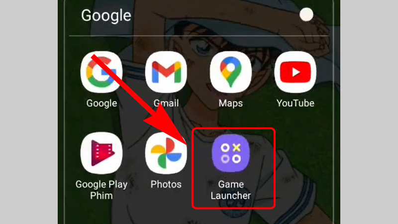 Sau khi bật nút Game Launcher sẽ xuất hiện như một ứng dụng hỗ trợ