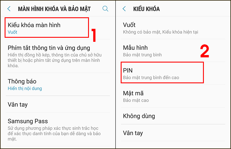 Cách cài mật khẩu trên điện thoại Samsung cực đơn giản