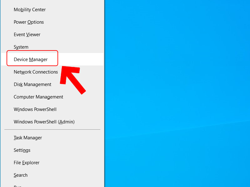 Truy cập Device Manager