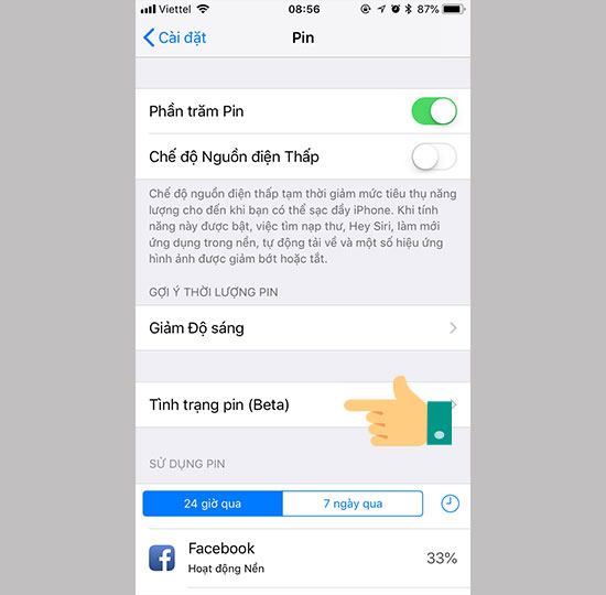 Cách tắt tính năng giảm hiệu năng trên iPhone khi pin chai