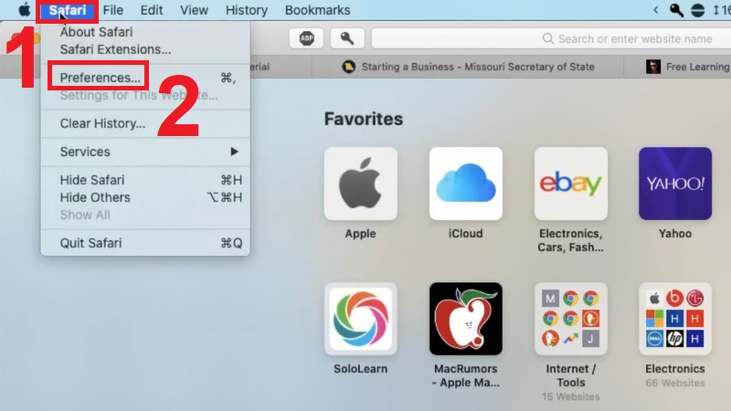 Mở Safari rồi chọn Safari Extensions&hellip;