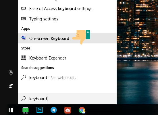 C&aacute;ch k&iacute;ch hoạt b&agrave;n ph&iacute;m ảo tr&ecirc;n laptop Windows 10