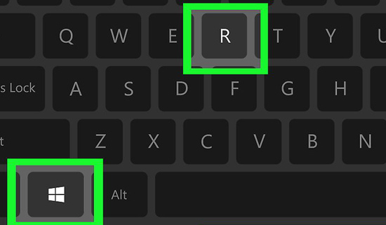 ​Tổ hợp hai phím Windows + R