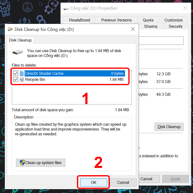 Sử dụng Disk Cleanup