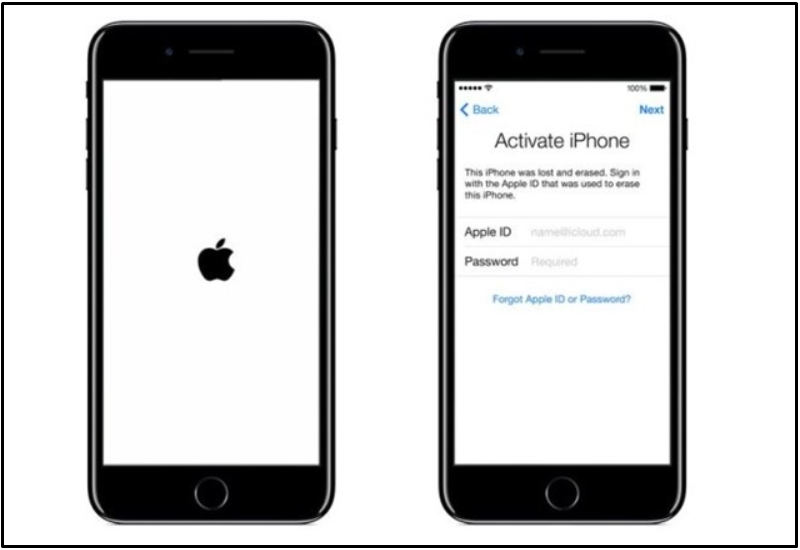 Màn hình Activate iPhone sau khi thiết bị được xóa dữ liệut thành công