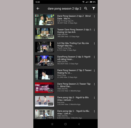 Chọn video bạn muốn xem 