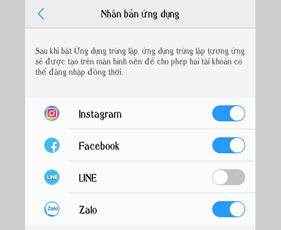 Việc nhân đôi ứng dụng khá quan trọng dành cho những người dùng có nhiều tài khoản mạng xã hội dành cho công việc, giao tiếp, trao đổi với khách hàng hoặc đồng nghiệp.