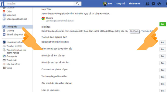 Tắt thông báo dùng trên Chrome