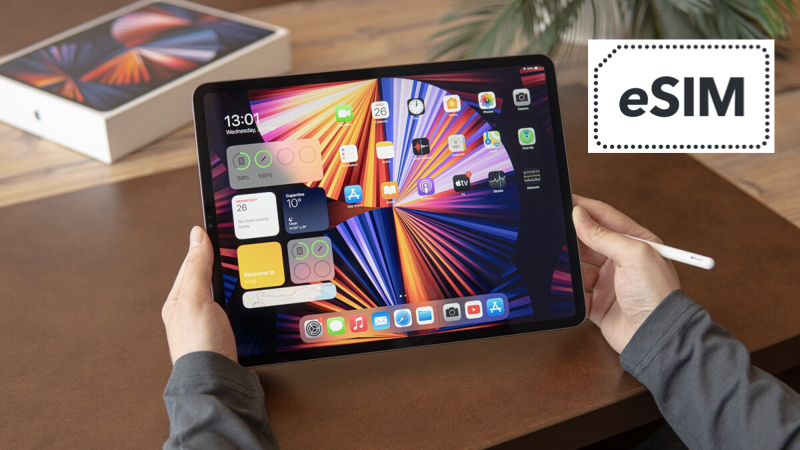 iPad của Apple đã trang bị công nghệ eSIM