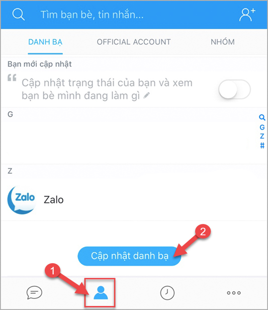 Cách cập nhật danh bạ 11 số về 10 số cho Zalo, Line, Viber