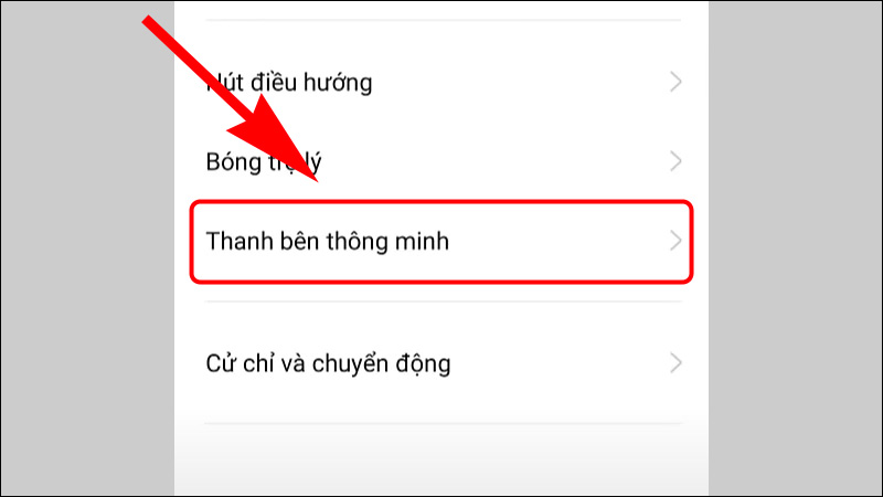 Lướt chọn Thanh bên thông minh