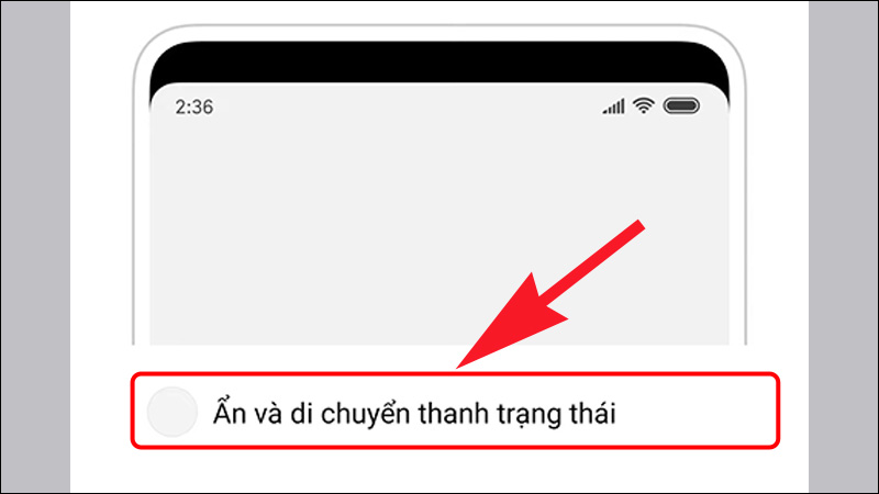 Với trạng thái này khá chiếm diện tích trên màn hình