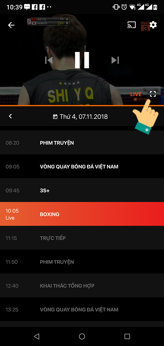 Chọn biểu tượng 