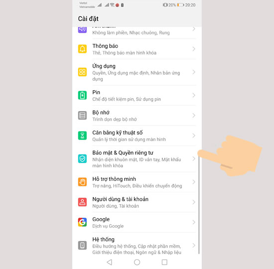 Bảo mật và quyền riêng tư