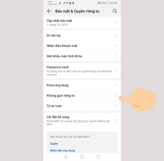 Không gian riêng tư