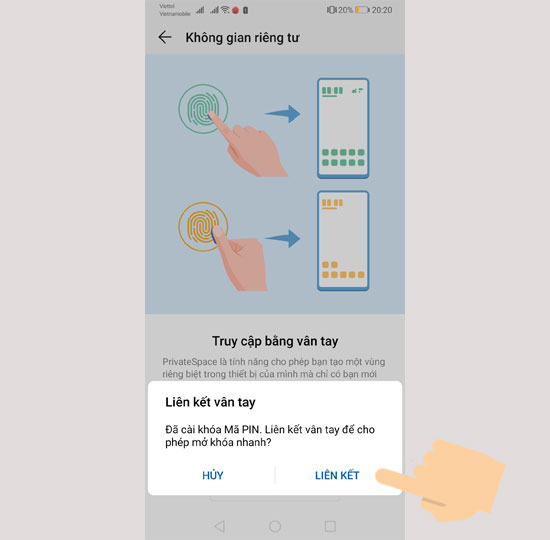 Liên kết vân tay