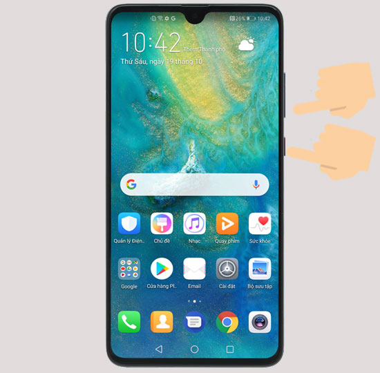 Chụp màn hình Huawei