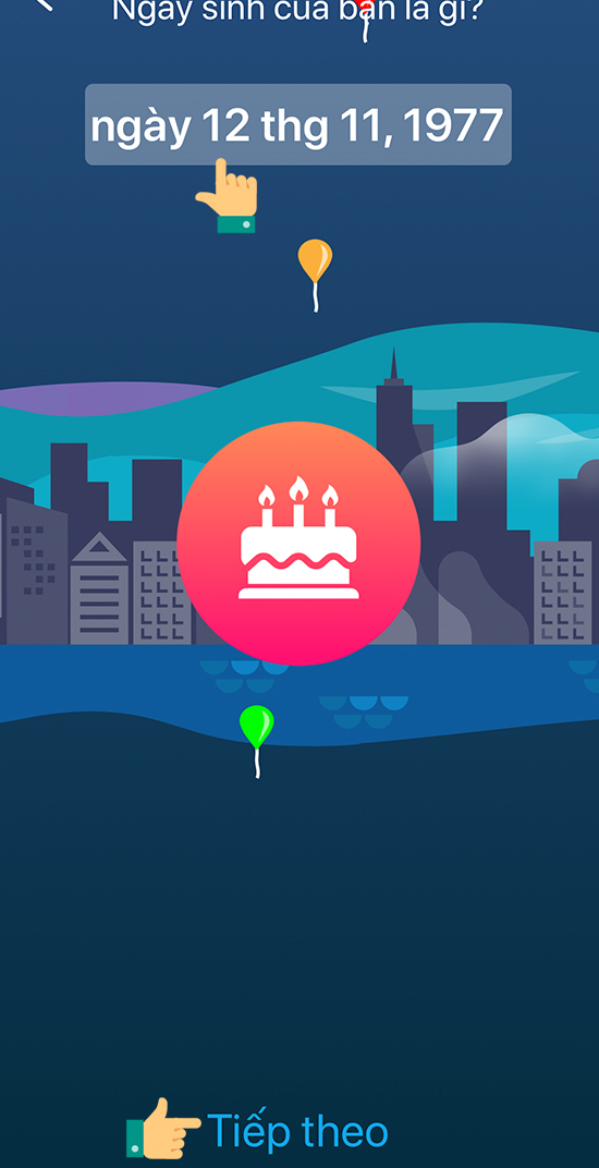 chọn ng&agrave;y sinh