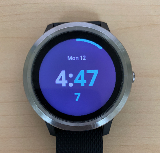 giao diện đồng hồ sau khi thiết lập