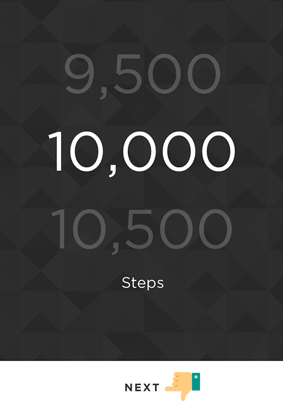 số bước chân hàng ngày